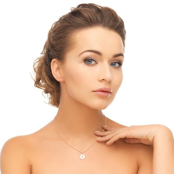 ✨NEW 14K Rose Gold Plated Initial Necklace - Picture 3 of 5